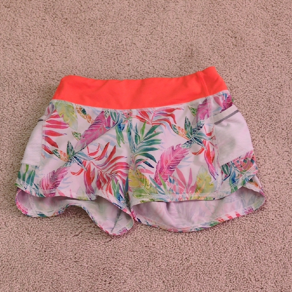 Athleta Girl Size 7 Colorful Running Shorts